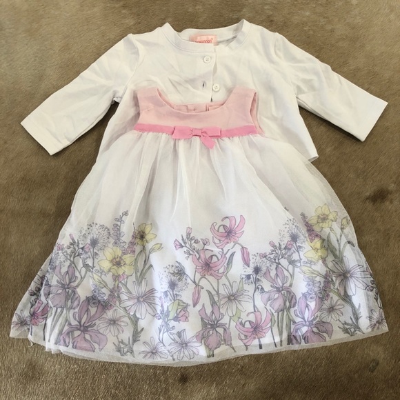 Easter Dress 0-3 months with cardigan- Savannah - Picture 3 of 5